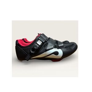 Peloton Cycling Shoes Black Red‎ Women's Size 39/8 Indoor Stationary